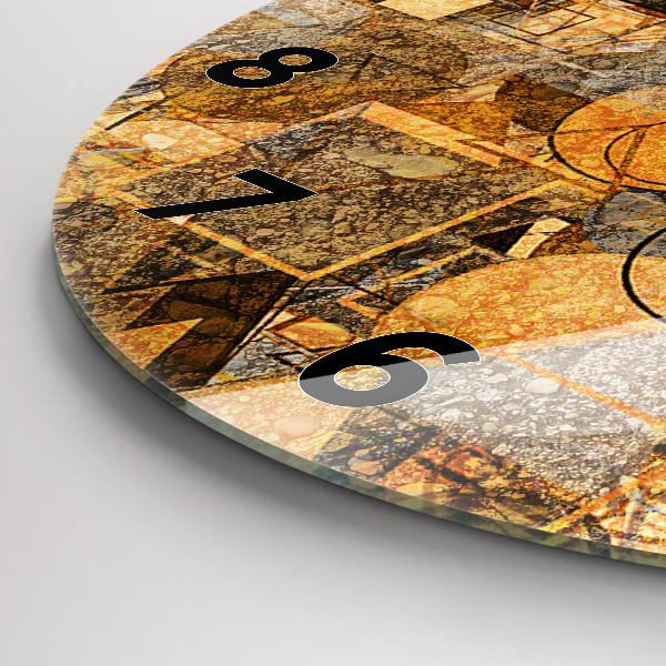 Pendule murale ronde Formes géométriques