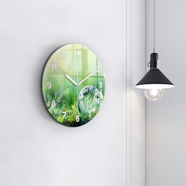 Pendule murale ronde Globe