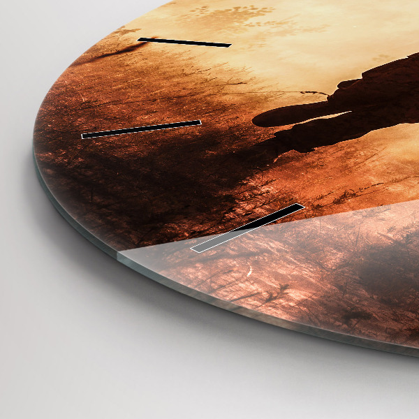 Pendule murale ronde Militaires