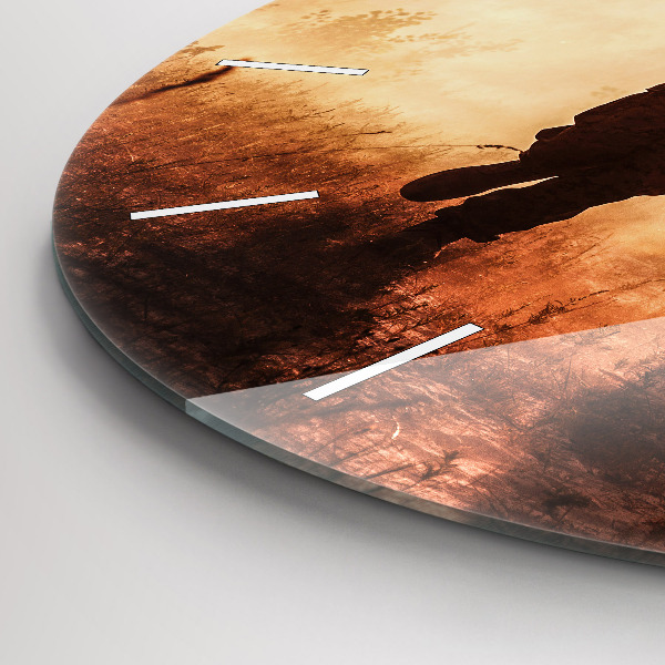 Pendule murale ronde Militaires