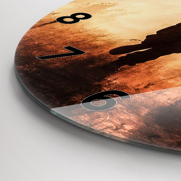 Pendule murale ronde Militaires