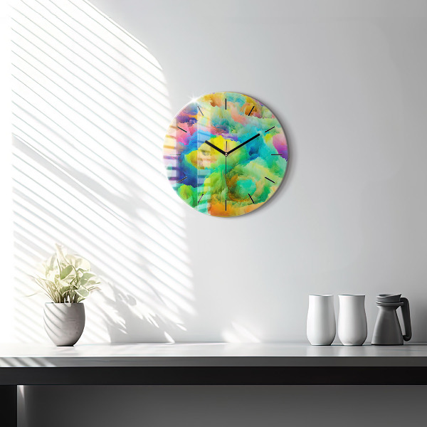Pendule murale ronde Texture fractale