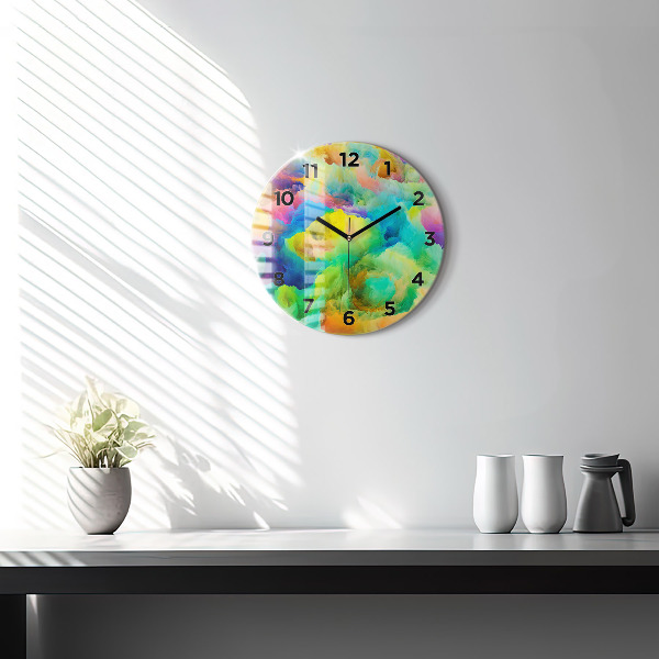 Pendule murale ronde Texture fractale