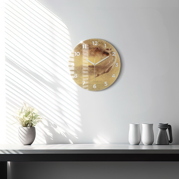 Pendule murale ronde Femme en silhouette