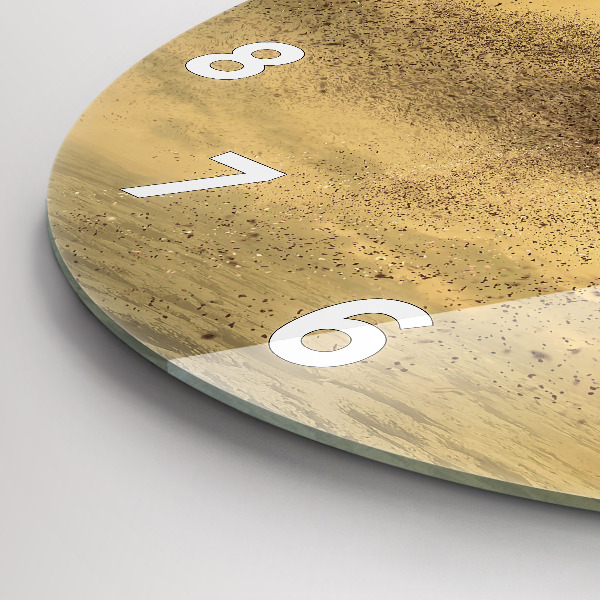 Pendule murale ronde Femme en silhouette