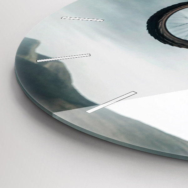 Pendule murale ronde Adrénaline de style moteur