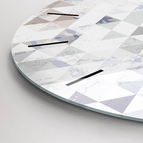 Pendule murale ronde Motif géométrique