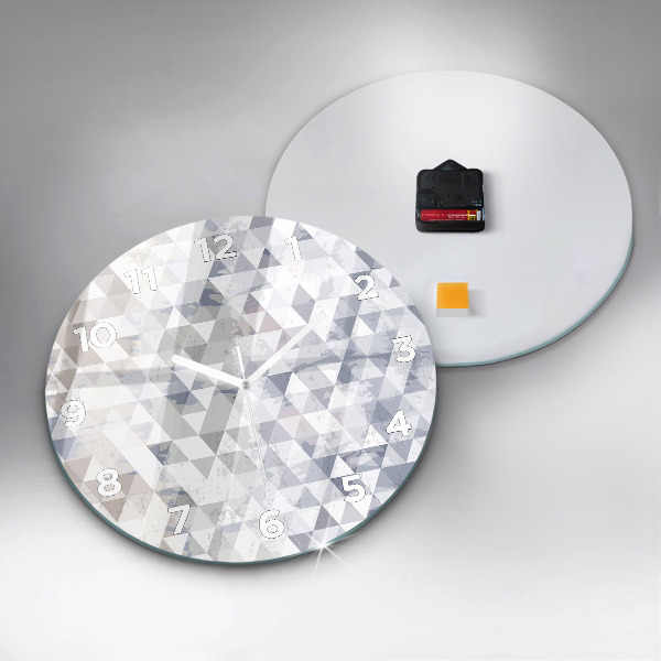 Pendule murale ronde Motif géométrique