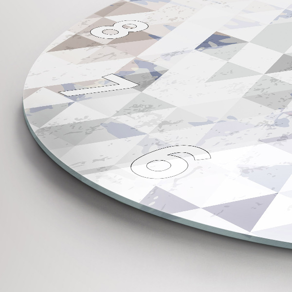 Pendule murale ronde Motif géométrique