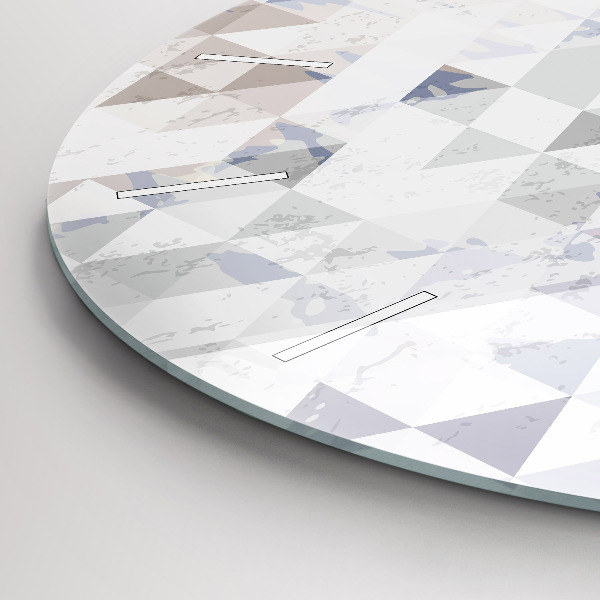 Pendule murale ronde Motif géométrique