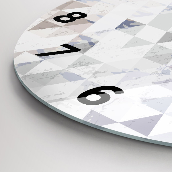 Pendule murale ronde Motif géométrique