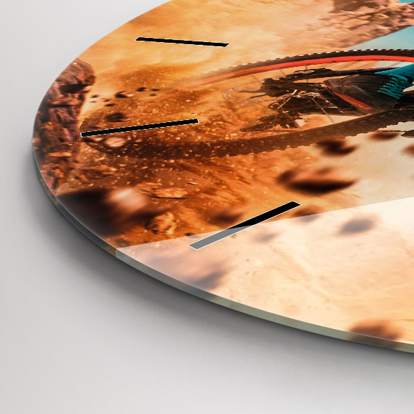 Pendule murale ronde Cascadeur et adrénaline