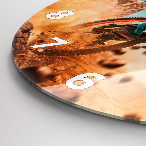 Pendule murale ronde Cascadeur et adrénaline