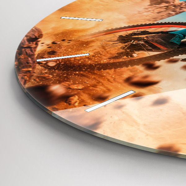 Pendule murale ronde Cascadeur et adrénaline