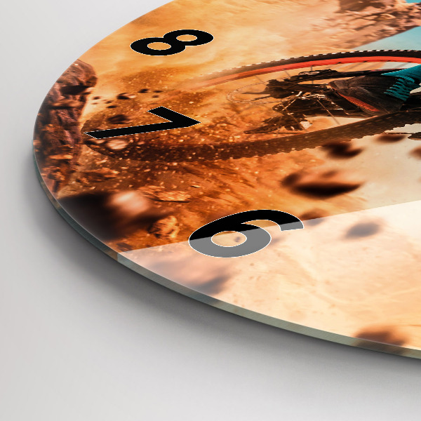 Pendule murale ronde Cascadeur et adrénaline