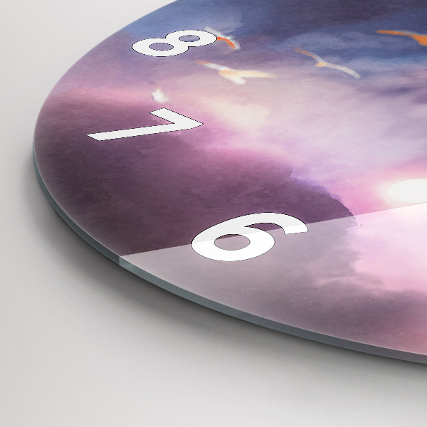 Pendule murale ronde Garçon avec des ailes