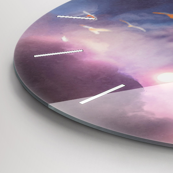 Pendule murale ronde Garçon avec des ailes