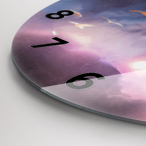 Pendule murale ronde Garçon avec des ailes