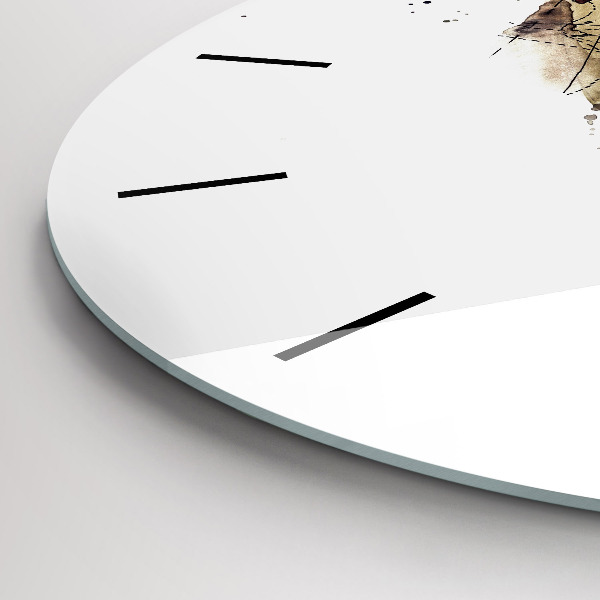 Pendule murale ronde Vue abstraite