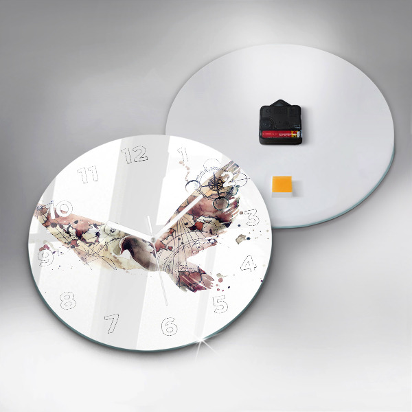 Pendule murale ronde Vue abstraite