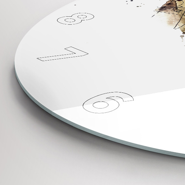 Pendule murale ronde Vue abstraite