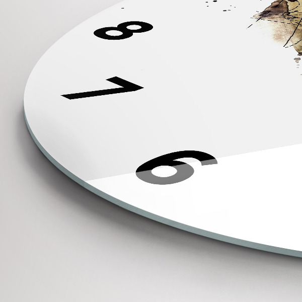 Pendule murale ronde Vue abstraite