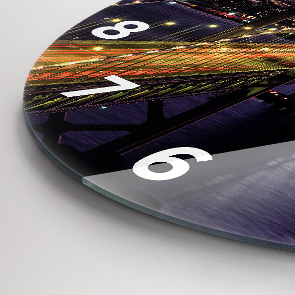 Horloge ronde Coucher de soleil aux États-Unis