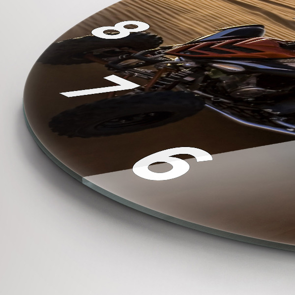 Horloge ronde Quad dans le désert