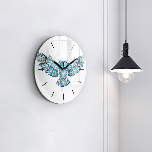 Horloge ronde Chouette en vol