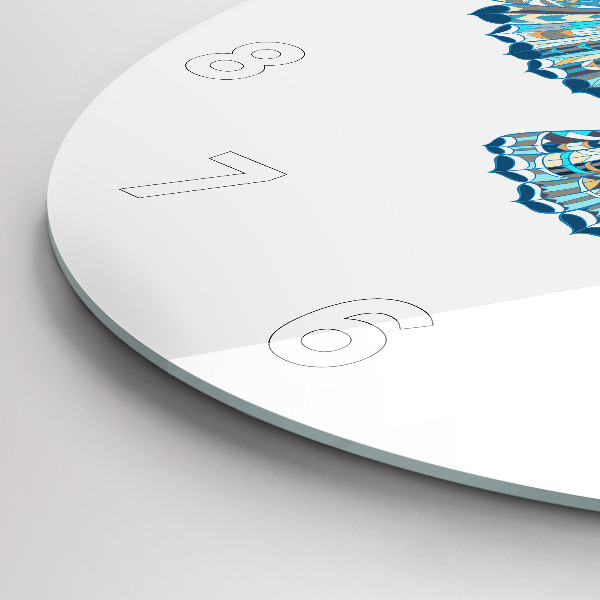 Horloge ronde Chouette en vol