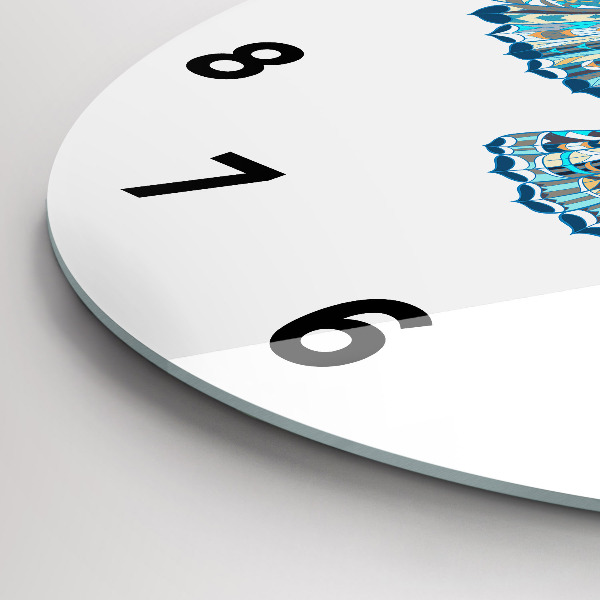 Horloge ronde Chouette en vol