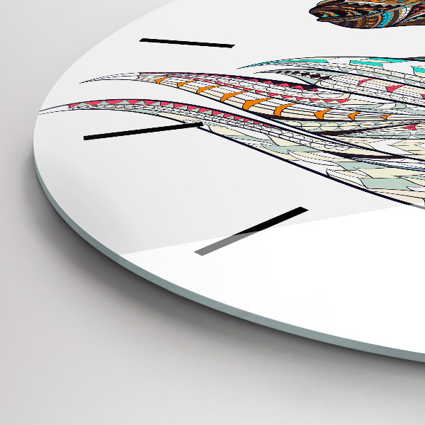 Horloge ronde Illustration de cheval