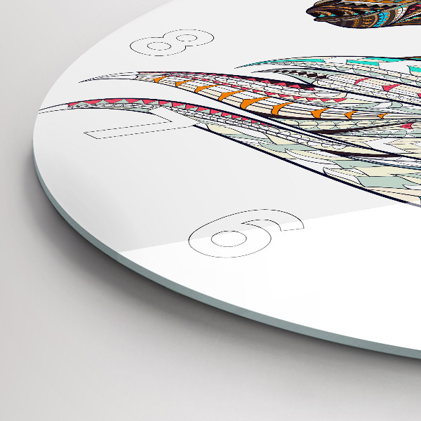 Horloge ronde Illustration de cheval