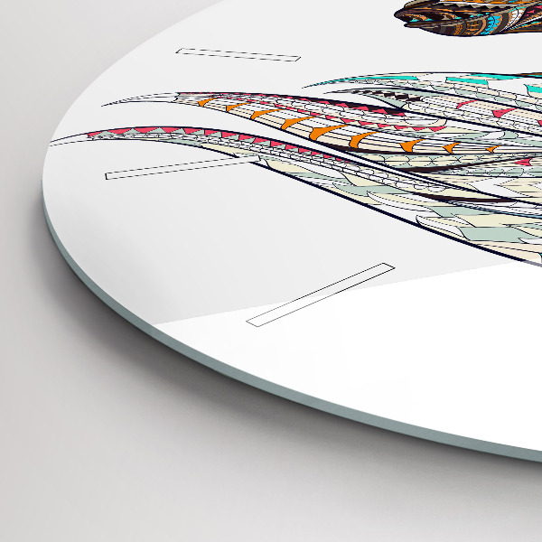 Horloge ronde Illustration de cheval