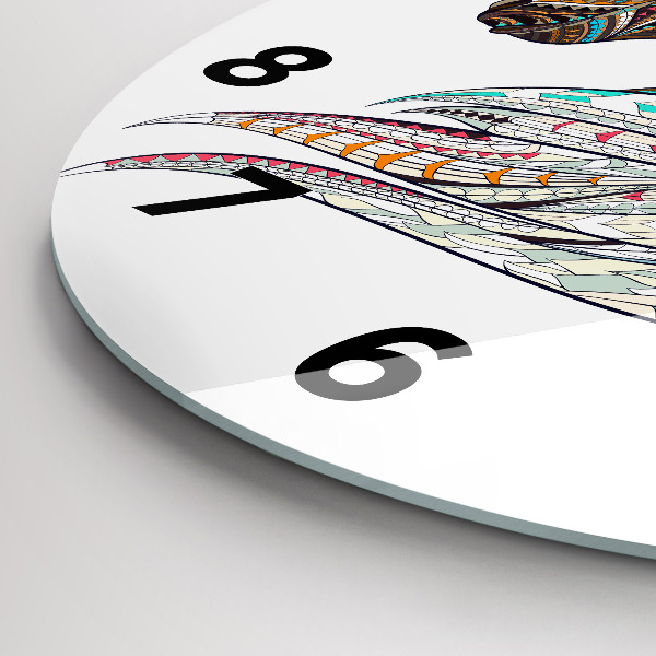 Horloge ronde Illustration de cheval