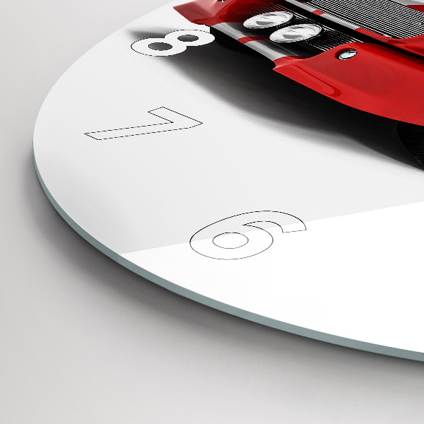 Horloge ronde Voiture de sport