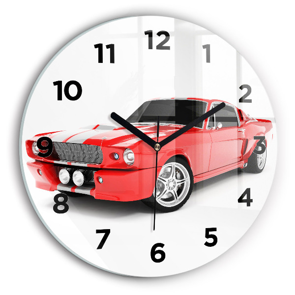 Horloge ronde Voiture de sport