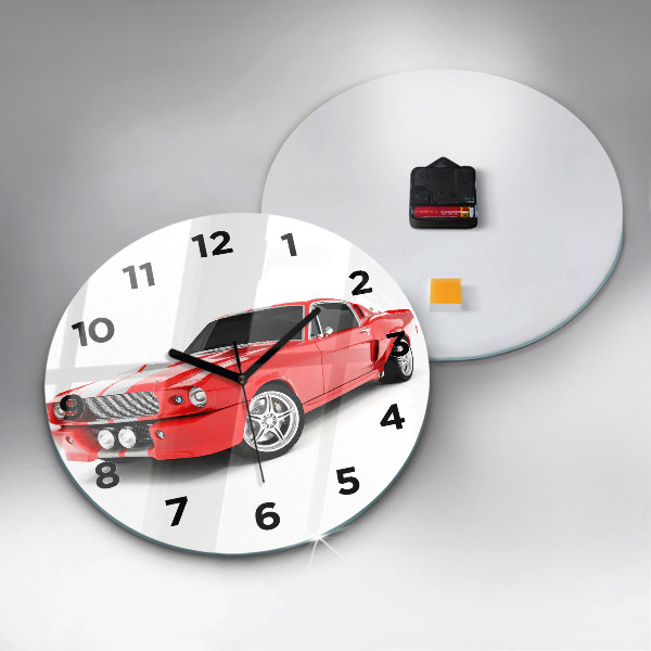 Horloge ronde Voiture de sport