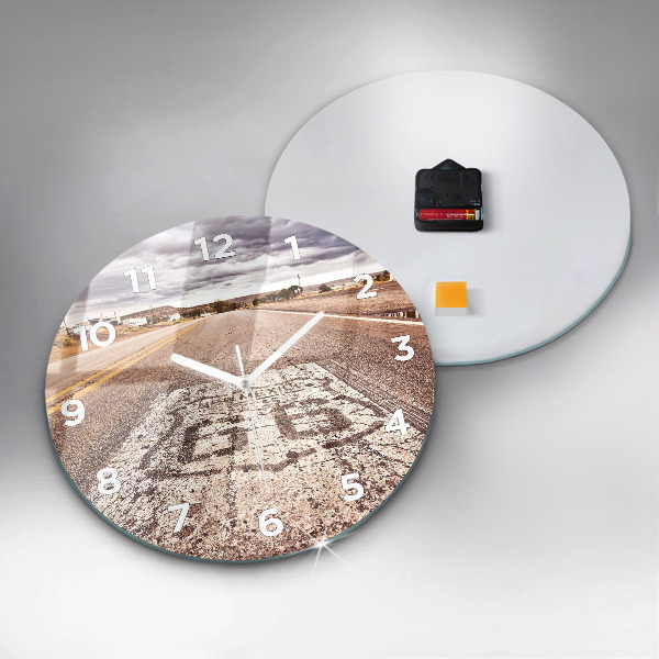 Horloge ronde Route 66 États-Unis
