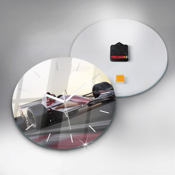 Horloge ronde Voiture de course sportive