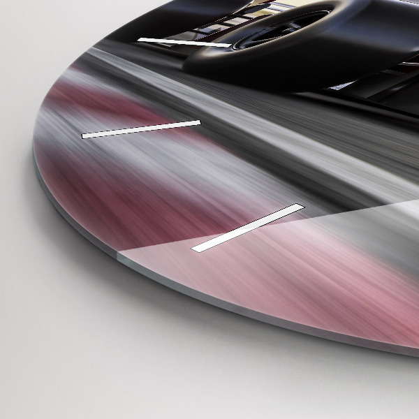 Horloge ronde Voiture de course sportive