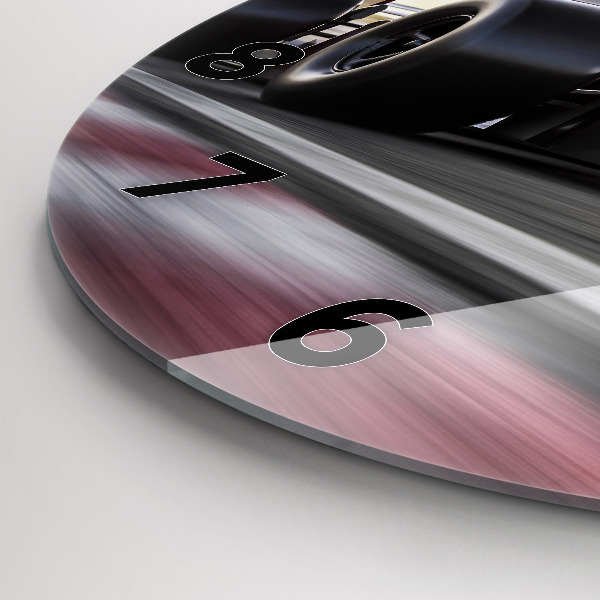 Horloge ronde Voiture de course sportive