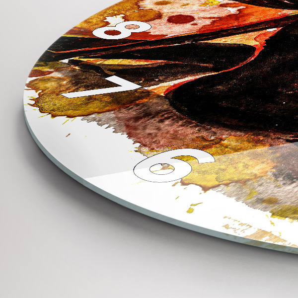 Horloge ronde 'L''amour et un couple amoureux'