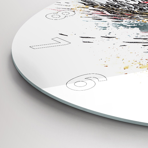 Horloge ronde Un guerrier en chasse