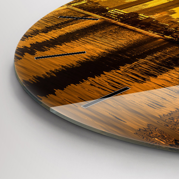 Horloge ronde Rivière Zhujiang Chine