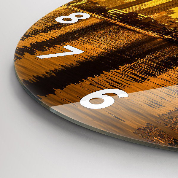 Horloge ronde Rivière Zhujiang Chine