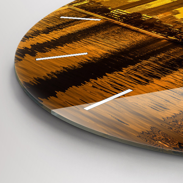 Horloge ronde Rivière Zhujiang Chine