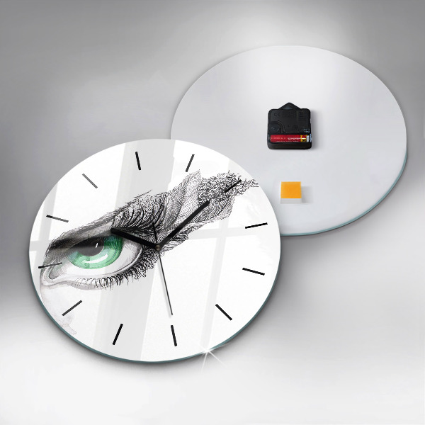 Horloge ronde 'Abstraction de l''œil humain'