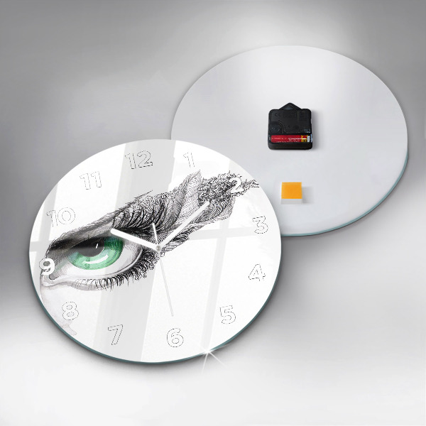Horloge ronde 'Abstraction de l''œil humain'