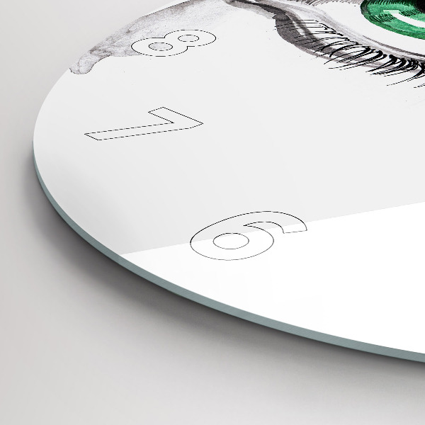 Horloge ronde 'Abstraction de l''œil humain'